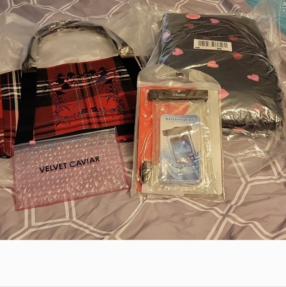 Victoria's Secret Accessories - Victoria's Secret Tote & Blanket, VC pouch, & Smartphone Waterproof bag …